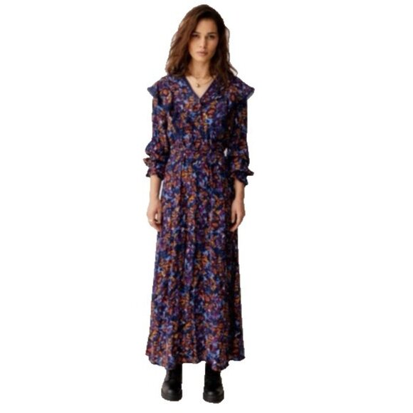ATELIER REVE Irlea Dr Midi Dress S 38 USA 8 UK12 Medieveal Blue 139.95€ NEW - Picture 2 of 15